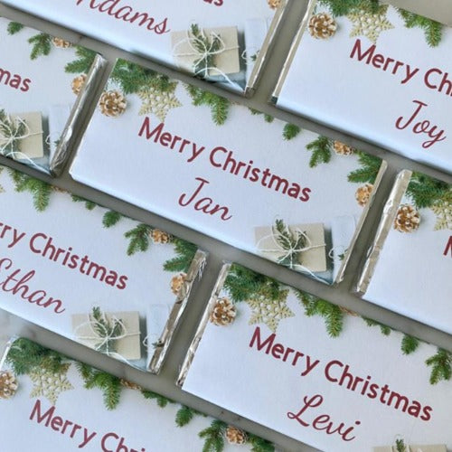 Christmas Foliage Chocolate Bar - Mini Muse co.