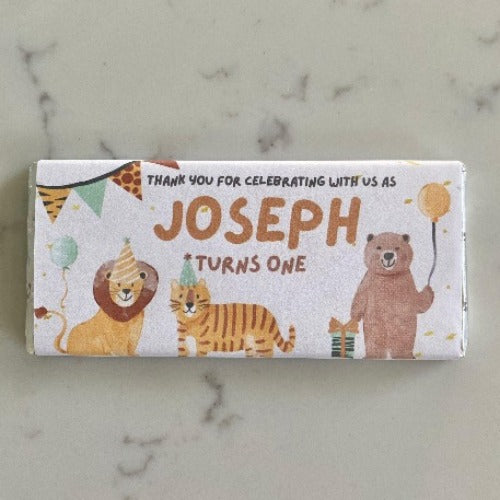 Safari Animal Chocolate Bar - Mini Muse co.