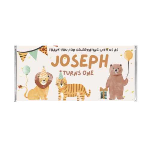 Safari Animal Chocolate Bar - Mini Muse co.