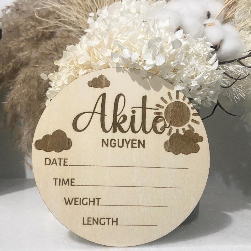 personalised birth announcement