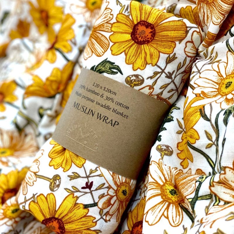 Muslin Wrap - Daisy - Mini Muse co.