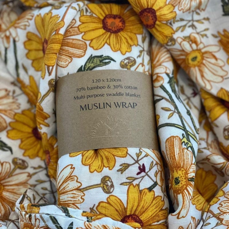 Muslin Wrap - Daisy - Mini Muse co.