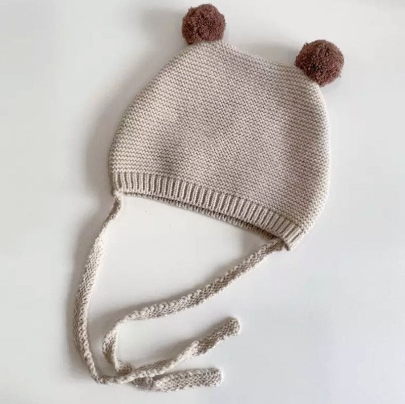 Knitted Pom Pom Beanie - Mini Muse co.