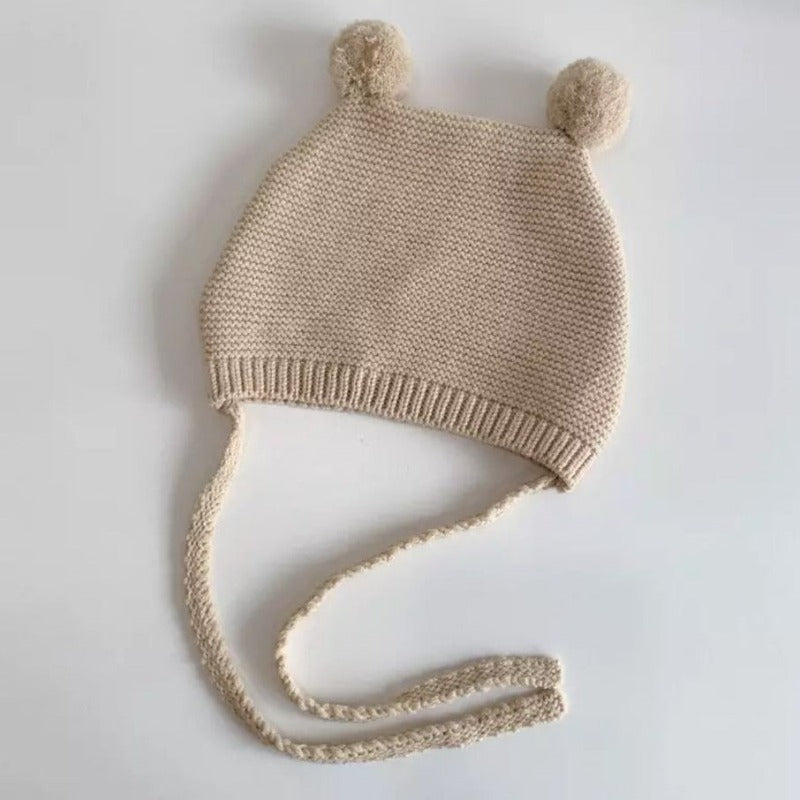 Knitted Pom Pom Beanie - Mini Muse co.