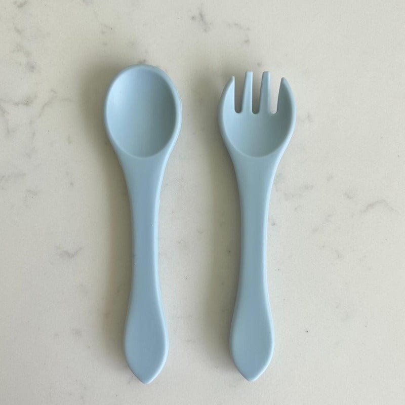 My First Silicone Spoon & Fork Set - Mini Muse co.