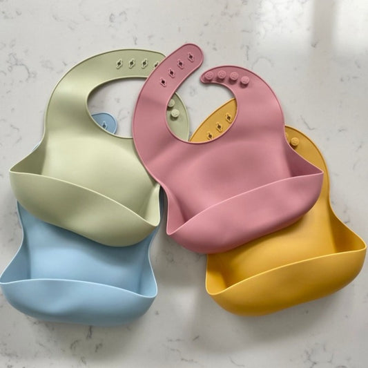 Silicone Feeding & Catching Bibs - Mini Muse co.