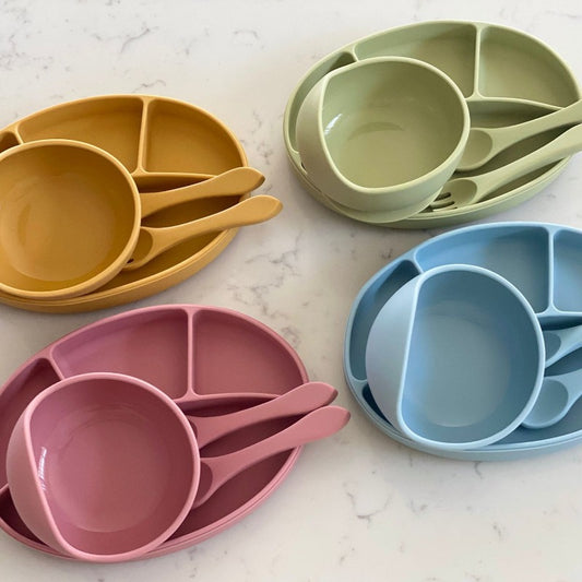 My First Silicone Dinnerware Set - Mini Muse co.