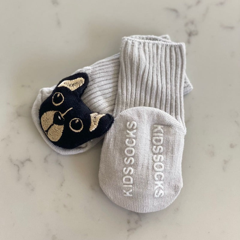 Little Frenchie Crew Socks - Mini Muse co.