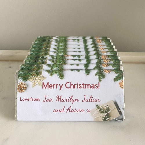 Christmas Foliage Chocolate Bar - Mini Muse co.