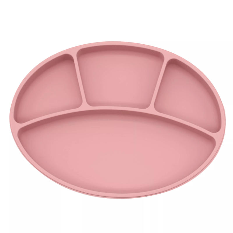 Silicone Divided Suction Plate - Oval - Mini Muse co.